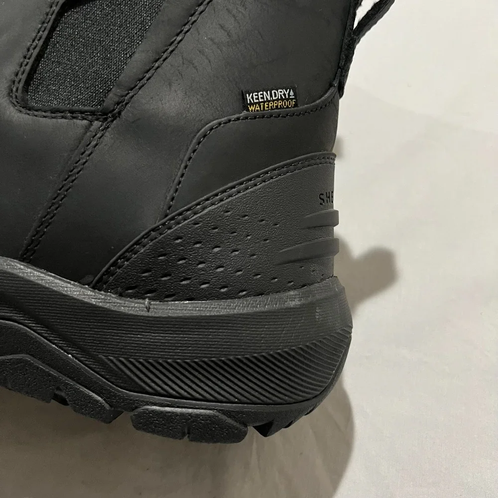 NWOB Keen Revel IV Mens Black Leather Waterproof Comfort  display picture 3